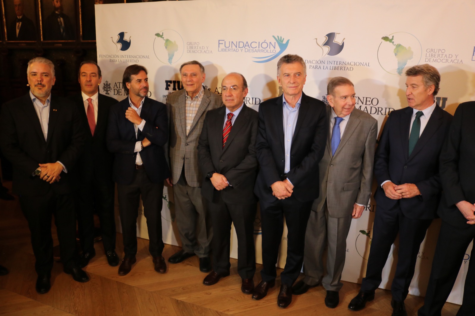 Mauricio Macri estuvo presente en Madrid en el homenaje a Mario Vargas Llosa